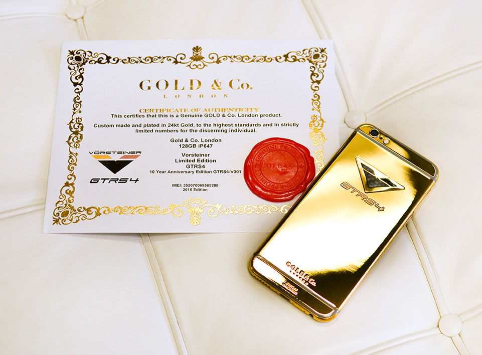 Vorsteher x Gold & Co. London’s 24K Gold iPhone 6